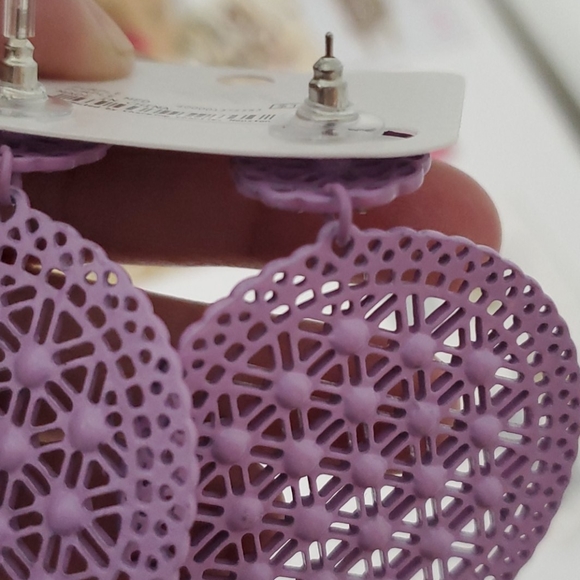 🆕️  Circular Dangle Earrings - Picture 5 of 6